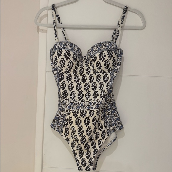 Tory Burch Other - Tory Burch Blue and White One Piece